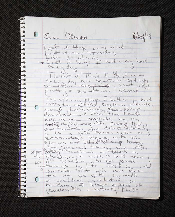 Joan O'Bryan Handwriting